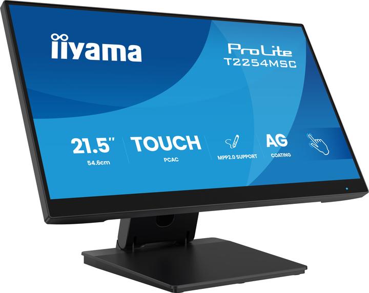 Produktbild iiyama 54.6cm (21,5") T2254MSC-B2AG 16:9 M-Touch HDMI+DP+USB (1920 x 1080 Pixel, 21.50")