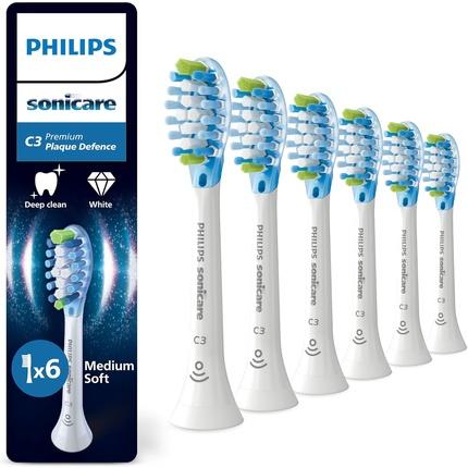 Actual product image Philips Sonicare Sonicare C3 Premium Plaque Defence Genuine Replacement Toothbrush (6 x)