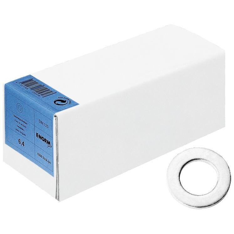 E-NORMpro, Muttern + Unterlegscheiben, DIN 125 ST galZn A 8,4 KP