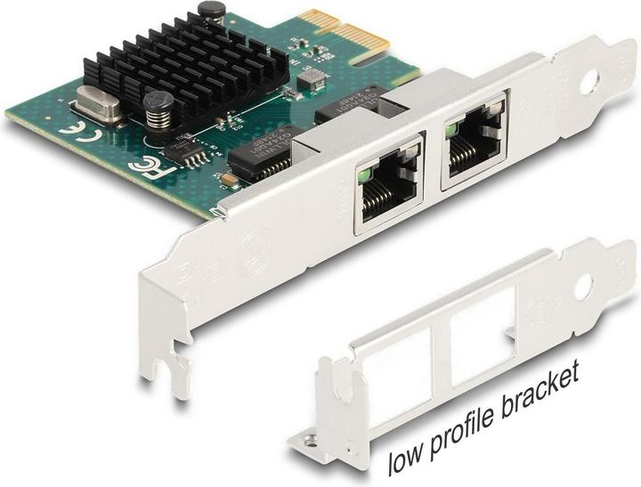 Delock PCI Express x1 Karte zu 2 x RJ45 Gigabit LAN BCM (PCIe)