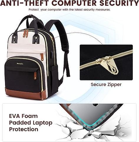 Produktbild Only-Bags.Store Laptop Rucksack 15.6 Zoll Schulrucksack Teenager Wasserdicht Schultasche Anti-Diebstahl mit (23 l)