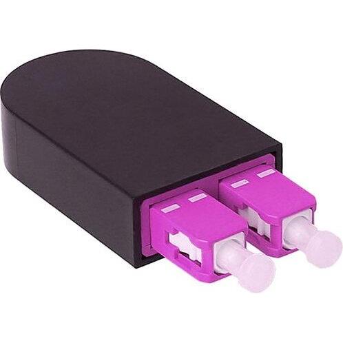 BlueLAN BlueOptics Loopback Adapter SC Duplex Multimode OM4, Transceiver, Schwarz, Pink