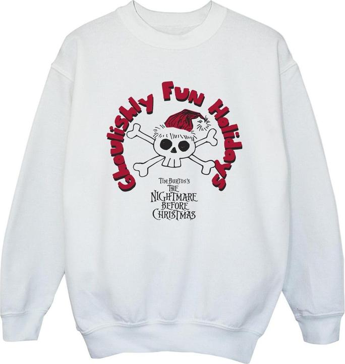 Produktbild Disney The Nightmare Before Christmas Ghouishly Fun Holidays Sweatshirt Mädchen (128)