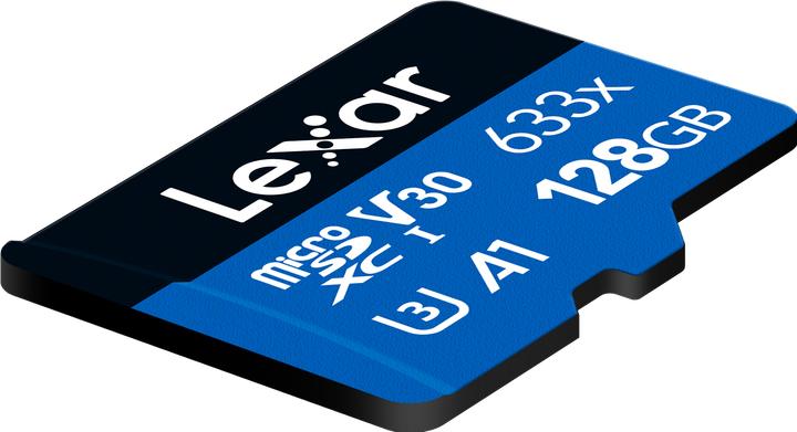 Actual product image Lexar High-Performance 633x (128 GB, microSDXC, U3, UHS-I)