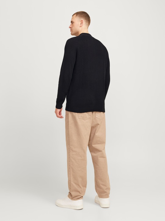 Actual product image Jack & Jones Plus size knitted jumper with half zip Knitted jumper with half zip (6XL)