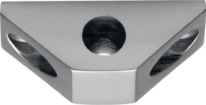 Image du produit Deni Guide-barre pour support Vario pour barre ronde 10 mm argent anodisé