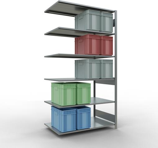 Actual product image Schulte Lagertechnik MULTIplus150 boltless add-on bay system with length bolts