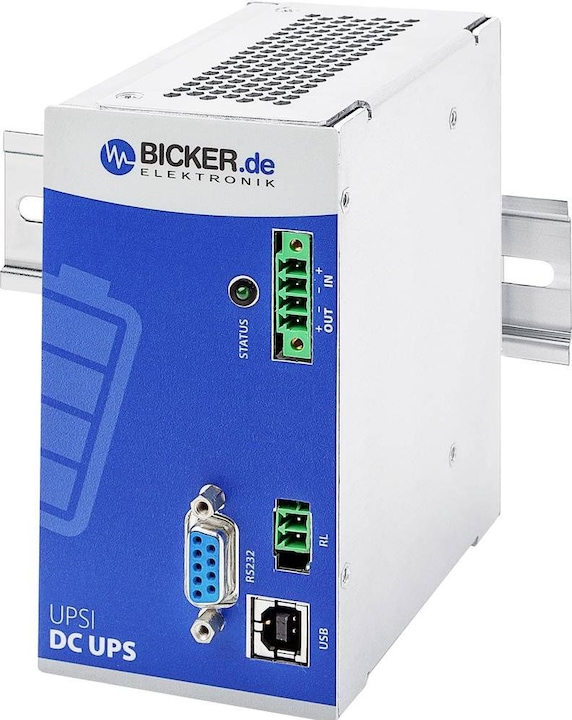Actual product image Bicker Elektronik UPSI-1208DP2 Industrial UPS system (DIN Rail) (96 W)