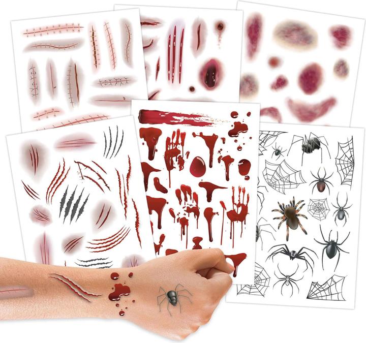 Papierdrachen Tatouages pour enfants - Tatouages d'Halloween