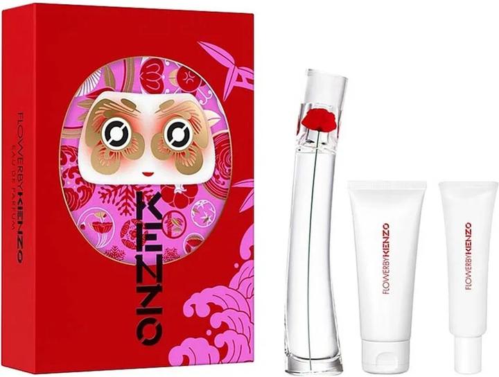 Actual product image Kenzo Flower Eau de Parfum 50ml + Body Lotion 75ml + Hand Care 20ml XMAS22 (Eau de parfum, 75 ml)