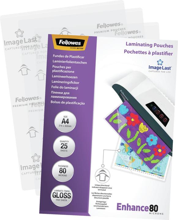 Immagine prodotto Fellowes Migliorare 80 (A4, 25 Pezzo/i, 80 µm)