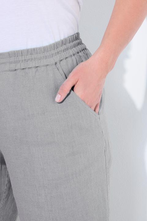 Produktbild Ulla Popken 7/8-Leinenhose, elastischer Bund, natürlich kühl (50)