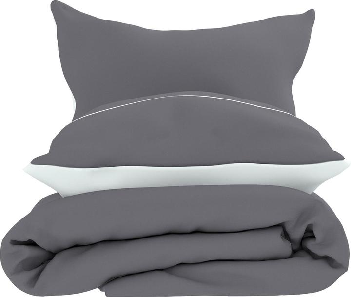 Image du produit Buona Notte UNI noir/gris (Housse de couette, 50x70 cm)