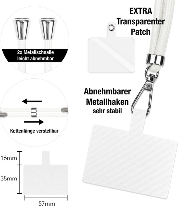Productafbeelding Nalia Universele mobiele telefoonketting met pad