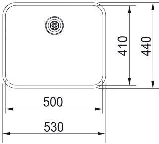 Produktbild Franke Largo LAX 210/610-50/41 (Einbauspüle, 53 cm, 44 cm)