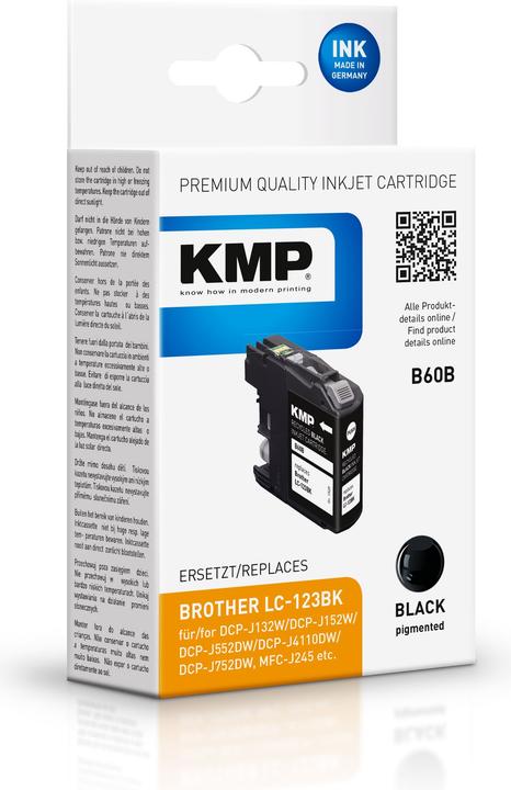 Produktbild KMP Tinte ersetzt LC123BK (BK)