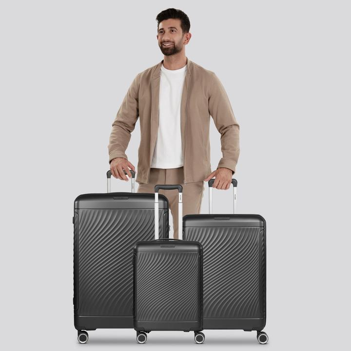 Immagine prodotto Picard Set di valigie Vienna a 4 ruote 3 pezzi con piega elastica (195 l)