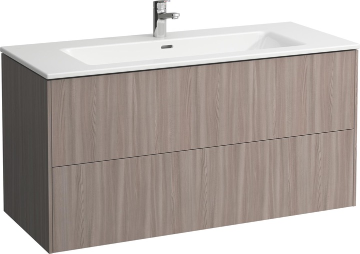 Produktbild Laufen Pro S Set Base 1200, Waschtisch, 2 Hahnlöcher, Überlauf, inkl. Waschtischunterschrank, 2 Sc