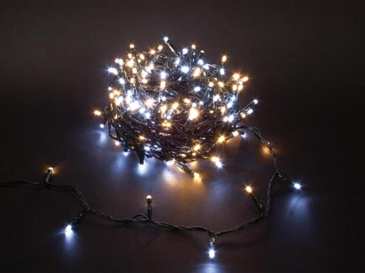Light Creations Duolight - 20 m - 300 LEDs - white and warm white - green cable - modulator - 24 V (20 m)