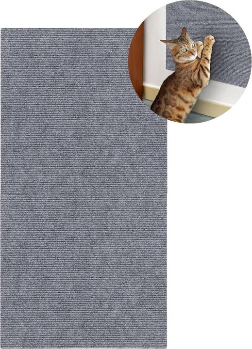 Actual product image Hermex Kratzmatte für Katzen Klettermatte Kratzschutz Kratzbrett Kratzwand (0.40 cm, Light grey)