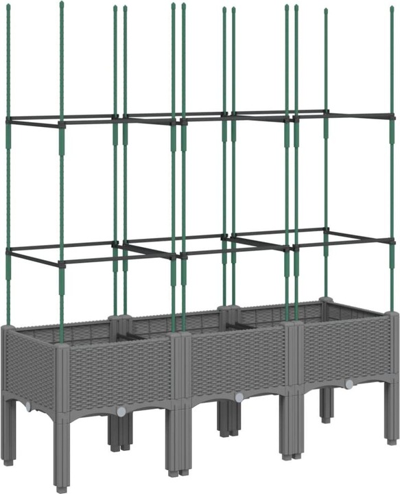 Actual product image VidaXL Planter with trellis PP