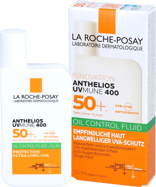 Immagine prodotto La Roche Posay Fluido antiolio Anthelios UV Mune (Crema solare viso, SPF 50+, 50 ml, 49 g)