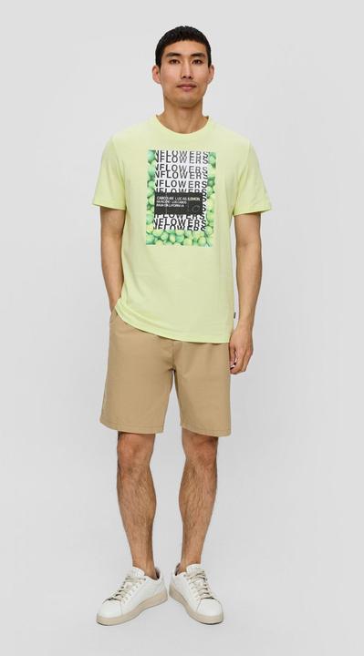 Produktbild S.Oliver T-Shirt Baumwoll-T-Shirt mit Crew Neck und Frontprint (L)