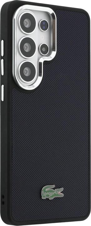 Actual product image Lacoste Case Full Wrap Petit Pique MagSafe for Samsung Galaxy S26 Ultra navy blue (Samsung Galaxy S26 Ultra)