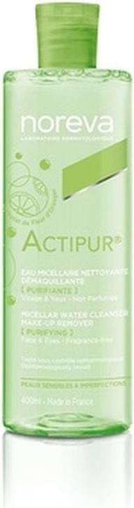 Actual product image Noreva Actipur Micellar Cleansing Water - 400ml For Sensitive Skin With Imperfections (Micelle water, 400 ml)