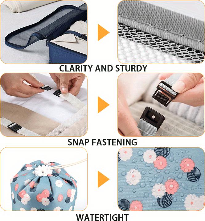Produktbild Only-Bags.Store Travel Organizer Bag Set, grosse Kapazität Packing Cubes mit multifunktionalen Make-up Lagerung