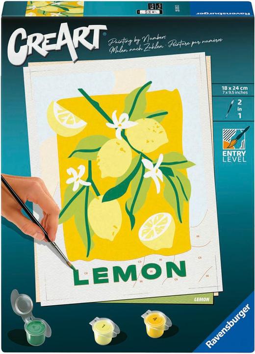 Actual product image Ravensburger CreArt - Painting by numbers - Lemons