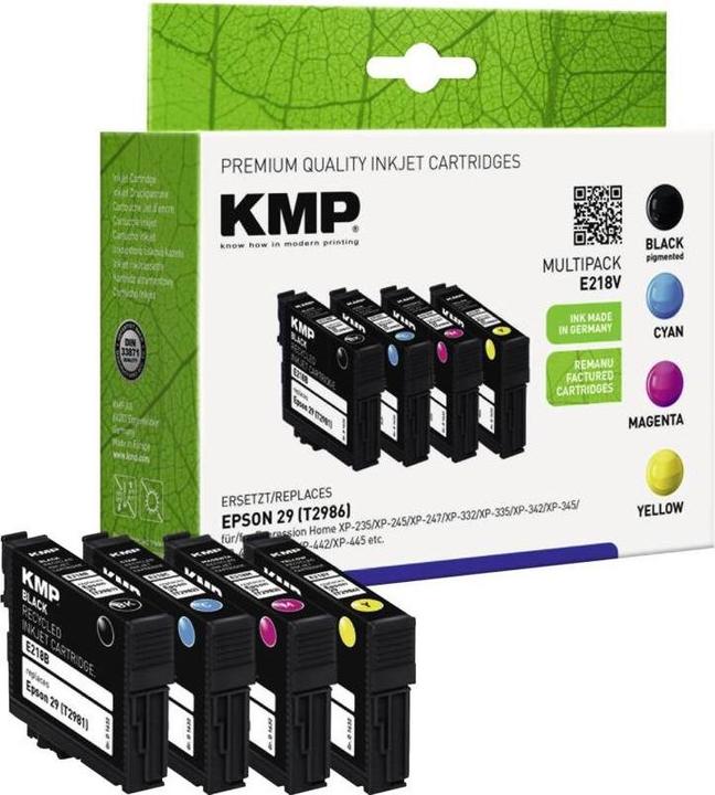 Produktbild KMP E218V Multipack BK/C/M/Y kompatibel mit Epson T 2986 (M, C, Y, BK)