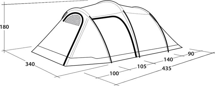 Produktbild Outwell Earth 5 Plus (Tunnelzelt, 9.20 kg, 5 Personen)