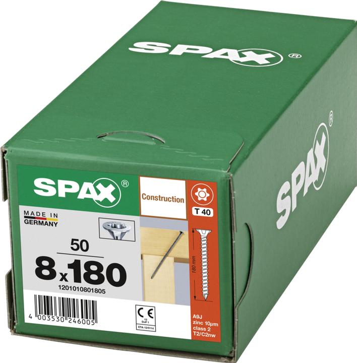 Produktbild Spax Senkmultikopf T-Star Plus T40 Vollgewinde Cut Wirox (50 Schrauben pro Stück)