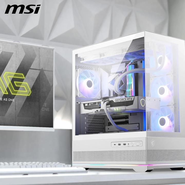 Actual product image MSI GEH Midi MAG PANO 110R PZ WHITE (ATX, mATX, Mini-ITX)