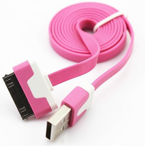 Produktbild Hermex iPhone iPad 30-Pin Dock Ladekabel 2M FLACH PINK