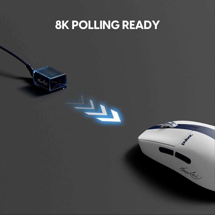 Produktbild Pulsar X2 CRAZYLIGHT Medium Wireless (Bruce Lee 85th Edition) - Gaming Mus - Optisk - 5 knapper - Bl (Kabelgebunden, Kabellos)