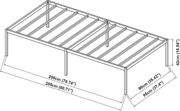 Image du produit En.Casa Asker (90 x 200 cm)