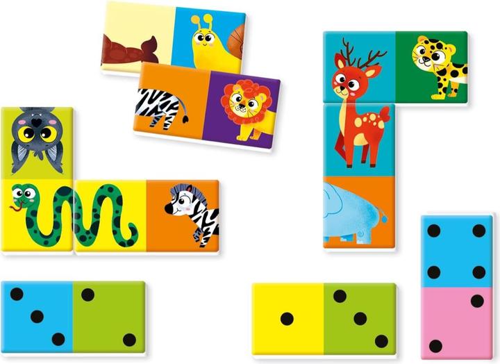 Actual product image Clementoni Domino Numeri e Animali (German)