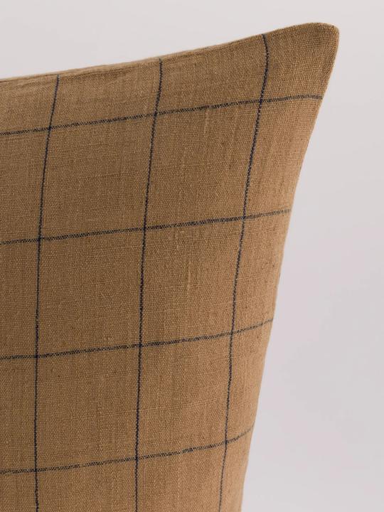 Actual product image Ferm Living Decorative cushion covers GRID brown (50cm x 50cm)