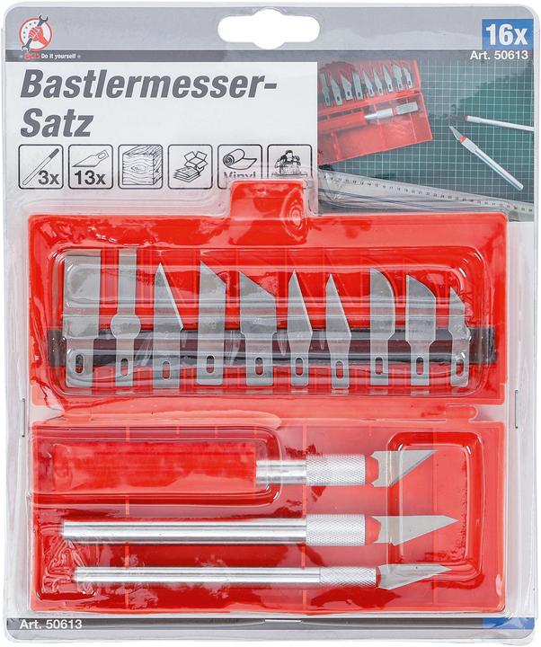 Produktbild BGS Bastlermesser-Satz 16-tlg.