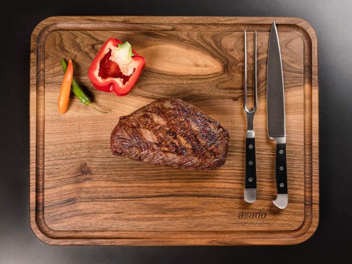 Actual product image Azado Solid chopping board with juice groove