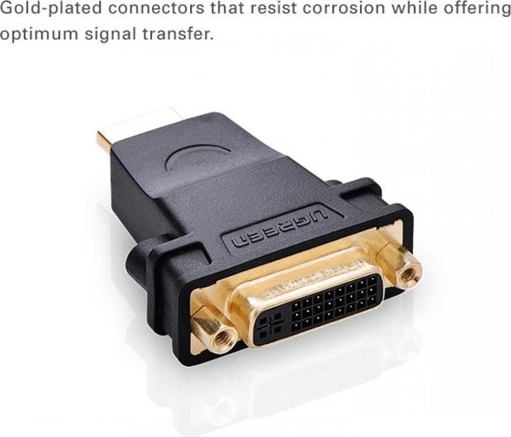 Produktbild Ugreen DVI / HDMI Adapter HDMI Stecker DVI Buchse 24+1 pol (HDMI)