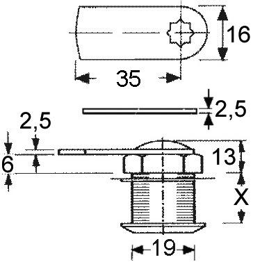 Actual product image WKS - P5000 Locking cylinder (Locking cylinder)