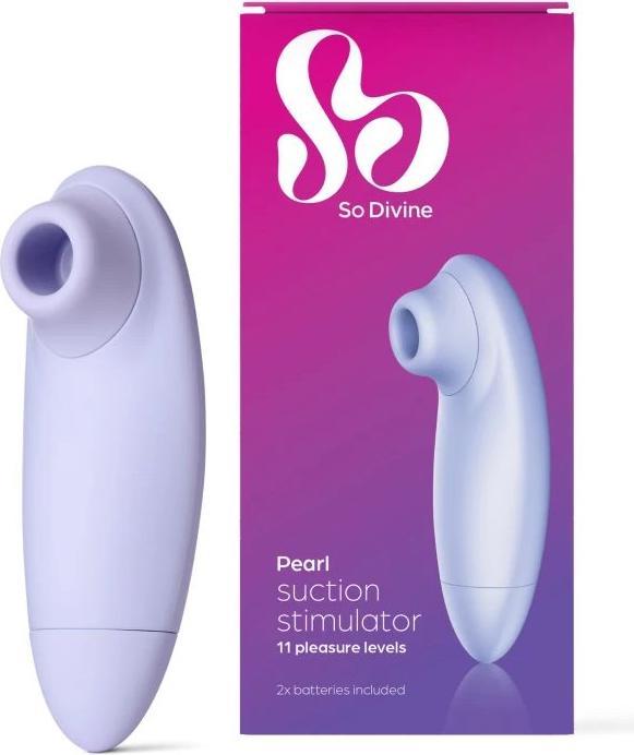 Actual product image So Divine Pearl Suction Stimulator - Purple