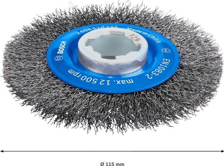 Produktbild Bosch Professional Zubehör PRO Metal clean X-Lock Scheibenbürste, 115 x 0,3 mm