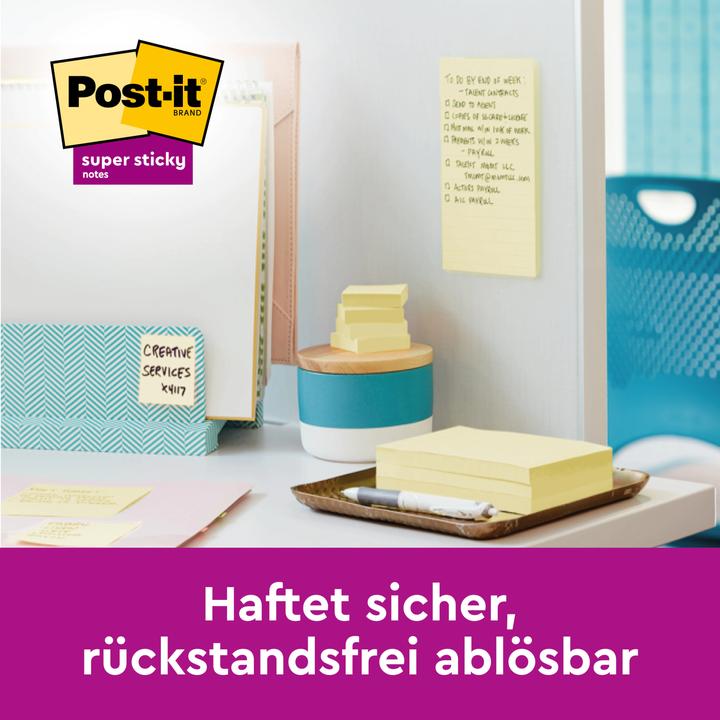 Actual product image Post-it Super Sticky (76 x 76 mm)