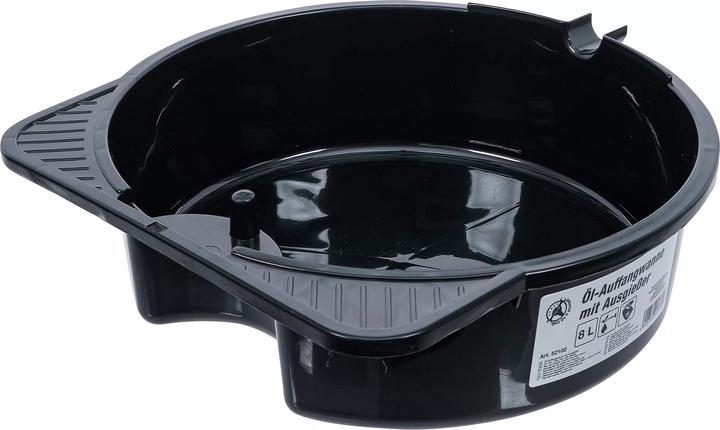 Actual product image BGS Oil Tub / Drip Pan with Nozzle 8 l