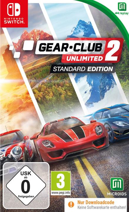 Produktbild astragon Gear Club Unlimited 2 (Code in a Box) (Switch, DE)