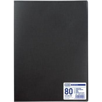 Elba, Mappe, Sichtbuch "Memphis" DIN A3, mit 20 Hüllen, schwarz (044329NOI (A3, 20 x)